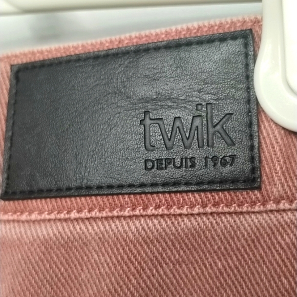 Twik pinkish brown size 29 old school fit corduroy pants women 100% bio cotton - Picture 6 of 6